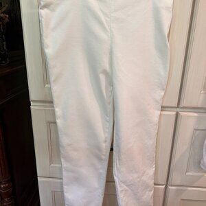 Vince Camuto White Pull-On Slim Ankle Pants